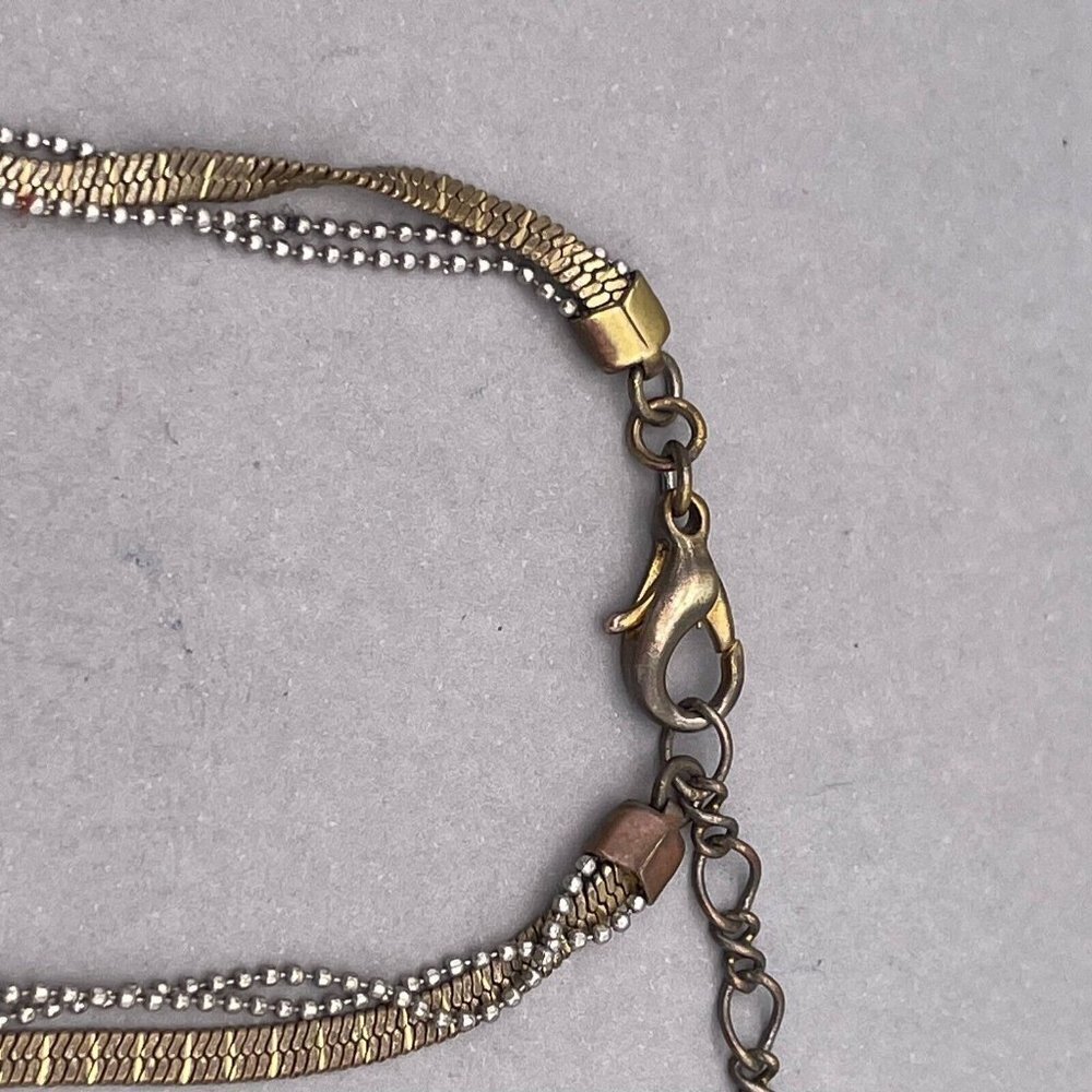 Satellite Paris Pearl Beaded Chain Bracelet Gold Tone 6 to 8.5 Inches - Picture 5 of 6